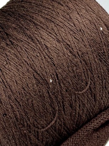 G&G Filati Rustico 440m/100g Laine mérinos et soie avec paillettes Chocolat